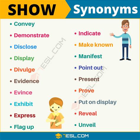 show that synonyms